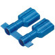 Panduit Terminal Connector - 3000 Pack - 1 x Quick Disconnect - Blue - TAA Compliance DPF14-205FIB-3K