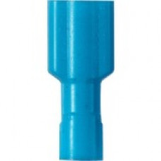 Panduit DiscoGrip Terminal Connector - 100 Pack - 1 x Quick Disconnect - Blue - TAA Compliance DPF14-250FIB-C