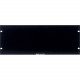 Panduit 4RU Horizontal Rack Filler Panel - Steel - Black - 4U Rack Height - 1 Pack - 7" Height - 19" Width - TAA Compliance DPFP4