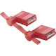 Panduit Terminal Connector - 1500 Pack - 1 x Quick Disconnect - Red - TAA Compliance DPFR18205FIB-KD