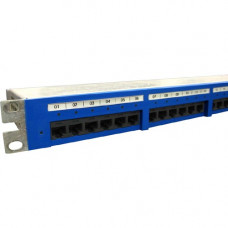 Panduit DPoE 24 Port Network Patch Panel - 24 x RJ-45 - 24 Port(s) - 24 x RJ-45 - 24 x RJ-11 - 1U High - 19" Wide - TAA Compliance DPOE24U1XY