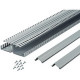 Panduit Type DRD DIN Rail Wiring Duct - Light Gray - 6 Pack - Polyvinyl Chloride (PVC) - TAA Compliance DRD22LG6