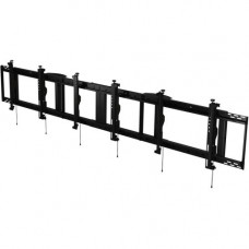 Peerless -AV SmartMount DS-MBZ947L-3X1 Ceiling Mount for Menu Board - Black - 46" to 48" Screen Support - 300 lb Load Capacity - TAA Compliance DS-MBZ947L-3X1