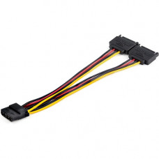 Startech.Com Dual SATA to LP4 Power Doubler Cable Adapter, SATA to 4 Pin LP4 Internal PC Peripheral Power Supply Connector, 9 Amps/108W - Dual SATA to LP4 power supply (ATX) adapter cable combines 2 SATA connections into one 4-Pin LP4 connector for a tota