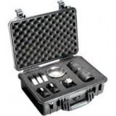 Deployable Systems Pelican 1500 Case with Padded Dividers - Internal Dimensions: 11.18" Width x 6.12" Depth x 16.75" Height - External Dimensions: 14.1" Width x 6.9" Depth x 18.5" Height - 4.94 gal - Double Throw Latch Closur