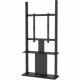 Startech.Com Digital Signage Display Stand - Black - Locking - Cable Management - Portrait Kiosk Enclosure (DSIGNAGESTND) - Up to 55" Screen Support - 176 lb Load Capacity - 76.4" Height x 13.8" Width - Floor - Steel - Black DSIGNAGESTND