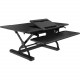 V7 36" Sit Stand Desk Workstation - Up to 32" Screen Support - 33.07 lb Load Capacity - 16.5" Height x 22.8" Width - Desktop - Engineered Wood, Melamine, Steel DT3SSB