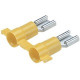 Panduit Terminal Connector - 2000 Pack - 1 x Quick Disconnect - Yellow - TAA Compliance DV10-250-2K