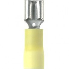 Panduit Terminal Connector - 500 Pack - 1 x Quick Disconnect - Yellow - TAA Compliance DV10-250-D