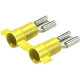 Panduit Terminal Connector - 2000 Pack - 1 x Quick Disconnect - Yellow - TAA Compliance DV10-250C-2K