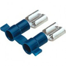 Panduit Terminal Connector - 3000 Pack - 1 x Quick Disconnect - Blue - TAA Compliance DV14-188B-3K