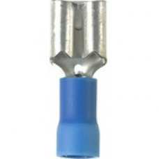 Panduit Terminal Connector - 100 Pack - 1 x Quick Disconnect - Blue - TAA Compliance DV14-188B-C