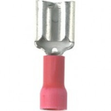 Panduit Terminal Connector - 100 Pack - 1 x Quick Disconnect - Red - TAA Compliance DV18-250B-CY