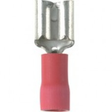 Panduit Terminal Connector - 100 Pack - 1 x Quick Disconnect - Red - TAA Compliance DVF18-250-CY