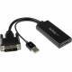 Startech.Com DVI to HDMI Video Adapter with USB Power and Audio - DVI-D to HDMI Converter - 1080p - DVI/HDMI/USB Video/Data Transfer Cable for Projector, Video Device, Workstation, Notebook - First End: 1 x DVI-D Male Digital Video, First End: 1 x Type A 
