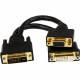 Startech.Com 8in Wyse DVI Splitter Cable - DVI-I to DVI-D and VGA - M/F - 8" DVI/VGA Video Cable for Video Device, Monitor, Projector - First End: 1 x DVI-I Male Video - Second End: 1 x DVI-D Female Digital Video, Second End: 1 x HD-15 Female VGA - S