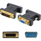 Addon Tech 5PK DVI-I (29 pin) Male to VGA Female Black Adapters For Resolution Up to 1920x1200 (WUXGA) - 100% compatible and guaranteed to work - TAA Compliance DVII2VGAB-5PK