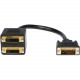 Startech.Com 1 ft DVI-D to 2x DVI-D Digital Video Splitter Cable - M/F - 1ft - Black - RoHS Compliance DVISPL1DD