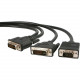 Startech.Com 6 ft DVI-I to DVI-D and HD15 VGA Video Splitter Cable - M/M - 6ft - Black - RoHS Compliance DVIVGAYMM6