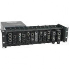 Accu-Tech MEDIA CONVERTER SHELF, 12 POSITION, INTEGRATED POWER SUPPLY E-MCR-05-NA