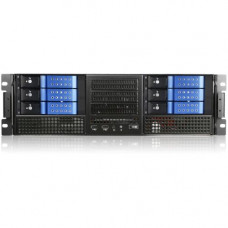 iStarUSA E Storm E306L-DE6 Rugged System Cabinet - Rack-mountable - Black, Blue - Aluminum, Zinc-coated Steel - 3U - 11 x Bay - 6 x Fan(s) Installed - EATX, ATX, Micro ATX Motherboard Supported - 6 x Fan(s) Supported - 2 x External 5.25" Bay - 9 x Ex