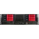 iStarUSA 3U EATX Rugged Rackmount 6x3.5" Trayless Hotswap Chassis - Rack-mountable - Red - Steel - 3U - 12 x Bay - 6 x Fan(s) Installed - ATX, EATX, Micro ATX Motherboard Supported - 36 lb - 6 x Fan(s) Supported - 2 x External 5.25" Bay - 8 x Ex