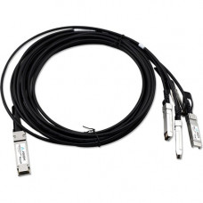 Axiom Twinaxial Network Cable - 9.80 ft Twinaxial Network Cable for Router, Switch, Network Device - First End: 1 x QSFP28 Network - Second End: 4 x SFP28 Network - 12.50 GB/s - Black 10423-AX