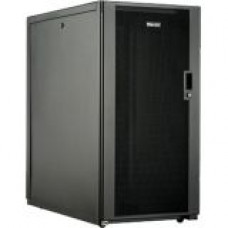 Panduit Net-Access E6412B2 Rack Cabinet - For LAN Switch - 24U Rack Height - Floor Standing - Black - Steel - TAA Compliance E6412B2
