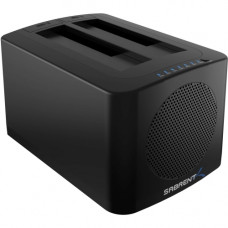 Sabrent EC-HDFN-PK10 Drive Dock External - Black - 2 x HDD Supported - 2 x 2.5"/3.5" Bay - Serial ATA/300 - USB 3.0 - Plastic EC-HDFN-PK10