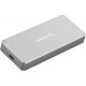 Sabrent EC-NVME Drive Enclosure External - Gray - 1 x SSD Supported - 1 x Total Bay - M.2 - USB 3.1 Type C - Aluminum EC-NVME-PK10