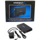 Sabrent EC-STUK Drive Enclosure External - Black - 1 x 3.5" Bay - Serial ATA/300 - USB 2.0 - Aluminum EC-STUK-PK20