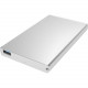 Sabrent EC-UM30 Drive Enclosure Serial ATA/300 - USB 3.0 Host Interface External - Silver - 1 x 2.5" Bay - Aluminum EC-UM30-PK50