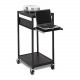 Bretford ECILS2-BK Compact Cart - Steel - Black - TAA Compliance ECILS2-BK