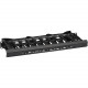 Black Box Elite Single-Sided Horizontal Cable Manager - 1 Pack - 1U Rack Height - 19" Panel Width - TAA Compliance ECMH1US