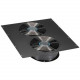 Black Box Dual 10" Fan (1100-cfm) Top Panel for Elite Cabinets - 1 Pack - 2 x 10" - 2 x 1100 CFM ECTOP2F10