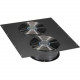 Black Box Dual 10" Fan (1100-cfm) Top Panel for Elite Cabinets - 220 VAC - 2 Fan - 1100 CFM - TAA Compliant ECTOP2F10220