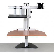 Ergo Desktop Hybrid Kangaroo Sit and Stand Workstation Cherry Minimally Assembled - 16.5" Height x 24" Width - Desktop - Solid Steel - Cherry ED-HK-CHE-5B