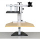 Ergo Desktop Hybrid Kangaroo Sit and Stand Workstation Maple Minimally Assembled - 16.5" Height x 24" Width - Desktop - Solid Steel - Maple ED-HK-MAP-5B