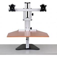 Ergo Desktop Kangaroo Elite Sit and Stand Workstation, Cherry,Fully Assembled - 16.5" Height x 24" Width - Desktop - Solid Steel - Cherry ED-KE-CHE-FA