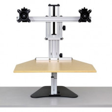 ERGO DESKTOP Kangaroo Elite Sit & Stand Workstation Maple Minimal Assemble - 20 lb Load Capacity - 16.5" Height x 24" Width - Desktop - Solid Steel - Maple ED-KE-MAP-5B