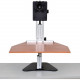 ERGO DESKTOP Kangaroo Pro Sit And Stand Workstation Cherry Minimally Assembled - 15 lb Load Capacity - 16.5" Height x 24" Width - Solid Steel - Cherry ED-KP-CHE-5B
