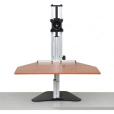 Ergo Desktop Wallaby Sit and Stand Workstation Cherry Minimally Assembled - 16.5" Height x 24" Width - Solid Steel - Cherry ED-WAL-CHE-5B