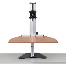 Ergo Desktop Wallaby Sit and Stand Workstation, Cherry, Fully Assembled - 16.5" Height x 24" Width - Solid Steel - Cherry ED-WAL-CHE-FA