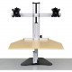 Ergo Desktop Wallaby Elite Sit and Stand Workstation, Maple, Fully Assembled - 16.5" Height x 24" Width - Solid Steel - Maple ED-WALE-MAP-FA