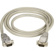 Black Box RS-232 Shielded Cable W/ Metal Hoods DB9M/M 25Ft. - 25 ft Serial Data Transfer Cable for Printer - First End: 1 x DB-9 Male - Second End: 1 x DB-9 Male - Shielding EDN12H-0025-MM
