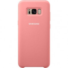 Samsung Galaxy S8+ Silicone Cover, Pink - For Smartphone - Textured - Pink - Silky, Matte - Slip Resistant, Shock Resistant - Silicone, MicroFiber EF-PG955TPEGWW