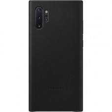Samsung Galaxy Note10+ Leather Back Cover - For Smartphone - Black - Genuine Leather EF-VN975LBEGUS