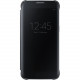 Samsung S-View Carrying Case (Flip) Smartphone - Clear Black - Plastic Corner - 0.7" Height x 3" Width x 6" Depth EF-ZG930CBEGUS