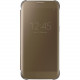 Samsung S-View Carrying Case (Flip) Smartphone - Clear Gold - Plastic Corner - 0.7" Height x 3" Width x 6" Depth EF-ZG930CFEGUS