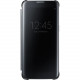 Samsung S-View Carrying Case (Flip) Smartphone - Clear Black - Plastic Corner - 0.7" Height x 2.7" Width x 5.6" Depth EF-ZG935CBEGUS